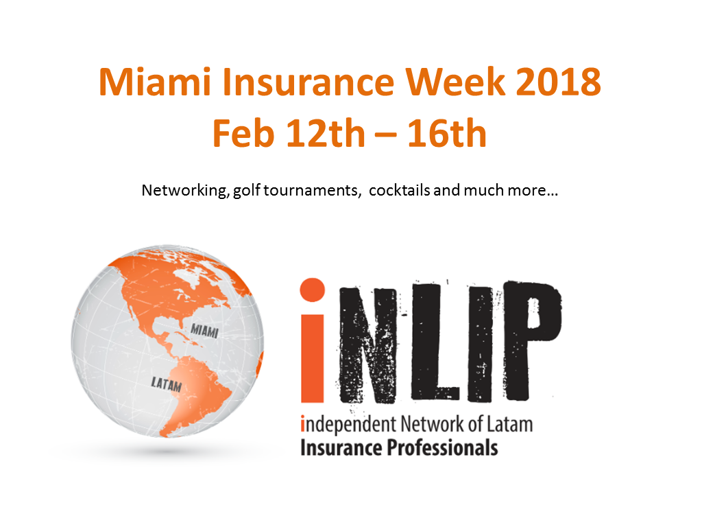 Miami Insurance Week 2018 Cocktails Seminars Golf tournaments